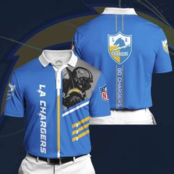 custom la chargers 44 polo shirt - personalized nfl gear for die-hard fans