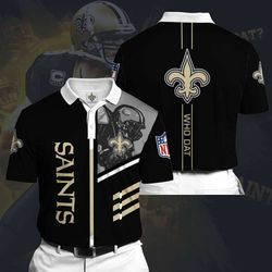 customizable new orleans saints polo shirt – stylish nfl apparel