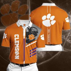 clemson tigers polo shirt: personalized 24 design - shop now!