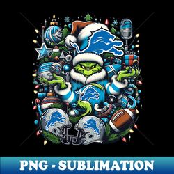 lions football christmas bash with a grinch theme - high-resolution png sublimation file - perfect for sublimation art
