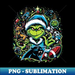 panthers football christmas bash with grinch flair - modern sublimation png file - bring your designs to life