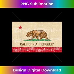 Vintage California Republic T-shirt  I Love CA - Cali - Luxe Sublimation PNG Download - Elevate Your Style with Intricate Details