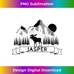 womens jasper national park canada  jasper canadian moose gift v- - contemporary png sublimation design - rapidly innovate your artistic vision