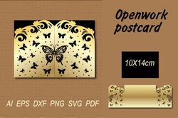 openwork invitation card cut file