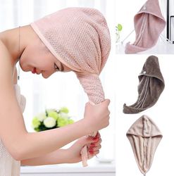 hair dryer cap towel, hair wrap towel, bath cap, shower turban, quick drying towel for long/short/curly/straight hair