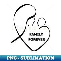 an outline of mother and child - artistic sublimation digital file - instantly transform your sublimation projects