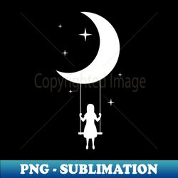 swing on the moon - trendy sublimation digital download - perfect for creative projects