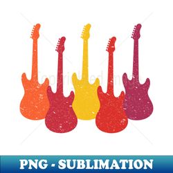 retro vintage guitars - vintage sublimation png download - spice up your sublimation projects