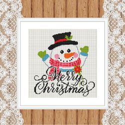 merry christmas snowman joy new year christmas holiday gift