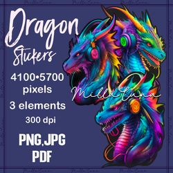 dragon png, dragon stickers, dragon stickers png, rainbow dragons png, rainbow dragons new year,  dragons new year png