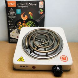 electric stove for cooking, hot plate heat up in just 2 mins, easy to clean, 1000w, automatic