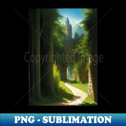 Entrance To The Wizards Castle - Stable Diffusion Render - Trendy Sublimation Digital Download - Revolutionize Your Designs