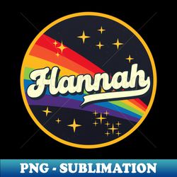 hannah  rainbow in space vintage style - trendy sublimation digital download - transform your sublimation creations