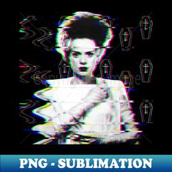 glitched bride of frankenstein - professional sublimation digital download - add a festive touch to every day