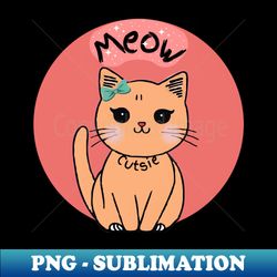 meow cute kitty - stylish sublimation digital download - defying the norms