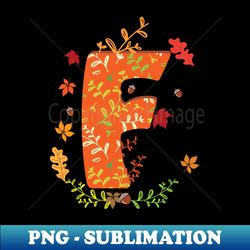 f autum monogram - stylish sublimation digital download - bring your designs to life