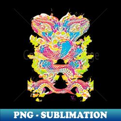 psychedelic snakes - sublimation-ready png file - defying the norms