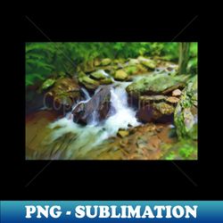 creek painting - signature sublimation png file - perfect for creative projects