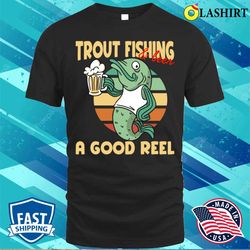 funny deep sea fisherman gift idea retirement beer lover t-shirt - olashirt
