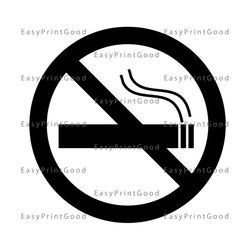 no smoking sign svg no smoking logo cutting file no smoking file for cricut no smoking clipart svg png jpg esp dxf file cut file