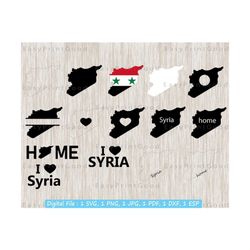 syria svg bundle, syrian map, syria map svg, syria clipart, outline, black and white, home, i love syria, monogram frame, cut file, cricut