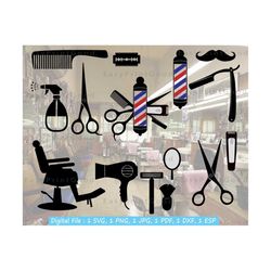barber pole logo svg, barbershop svg, hair stylist svg, comb svg, barbershop salon haircut svg, hair cut hairstyle, cut file, cricut svg
