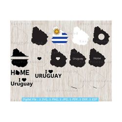 uruguay map svg bundle,uruguay country, clipart, uruguay country nation silhouette, i love, home, monogram frame, outline, cut file, cricut