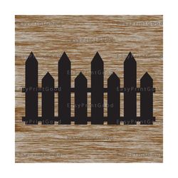 fence svg farm fence cutting file wooden fence silhouette fence file for cricut fence clipart svg png jpg esp dxf file cut file digital file