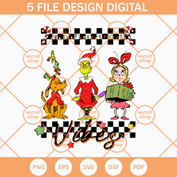 grinch cindy lou who and max svg, grinchmas and friends svg, christmas character svg