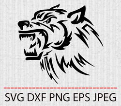 wolf svg,png,eps cameo cricut design template stencil vinyl decal tshirt transfer iron on