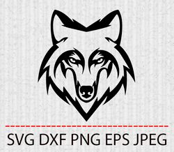 wolf svg,png,eps cameo cricut design template stencil vinyl decal tshirt transfer iron on