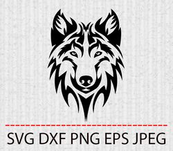 wolf svg,png,eps cameo cricut design template stencil vinyl decal tshirt transfer iron on