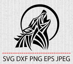 wolf svg,png,eps cameo cricut design template stencil vinyl decal tshirt transfer iron on