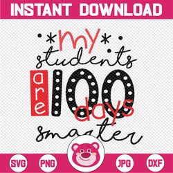 happy 100th day of sschool svgchool instant download cutting file | 100 days of school svg png eps dxf commercial use ok