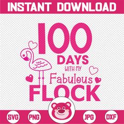 100 days of school svg, 100th day of school svg , flamingo svg  svg, teacher svg s, teachers gifts, teacher svg, classro