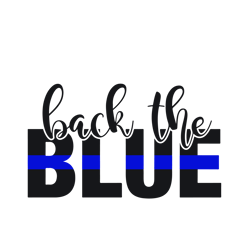back the blue svg, thin blue line svg, police officer svg, police wife svg, distressed flag cricut & silhouette