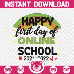 happy first day of online school svg teacher first day of school svg , home schooling svg , home school teacher, online