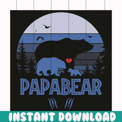 papa bear svg, family svg, papa svg, bear svg, papa bear svg, father svg, daddy svg, papa lover, papa gift, bear lover,