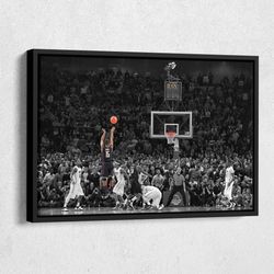 kemba walker hits buzzer-beater vs pitt canvas wall art home decor framed poster print.jpg