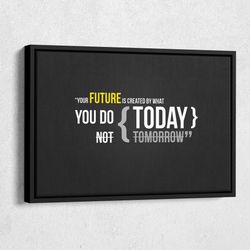 motivational poster today canvas wall art home decor framed poster print.jpg