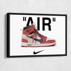 off white jordan canvas wall art home decor framed poster print.jpg