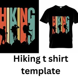 hiking t shirt template dark hikers silhouette texts effect sketch t-shirt svg design, cap svg design , svg sticker