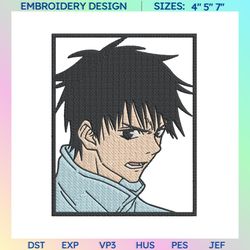 hero embroidery, instant download, sorcerer embroidery, embroidery designs, format exp, dst, jef, pes, anime embroidery files, anime embroidery,