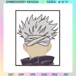 instant download, anime embroidery files, anime embroidery, format exp, dst, jef, pes, embroidery designs, hero embroidery, sorcerer embroidery,