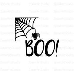 boo svg, halloween svg, boo silhouette svg