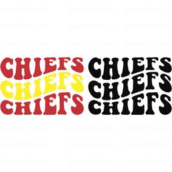 chiefs wavy svg, chiefs mascot svg, team mascot svg