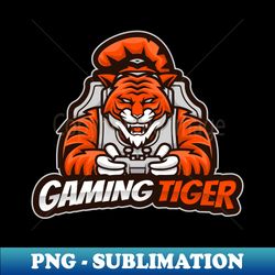gaming tiger - signature sublimation png file - spice up your sublimation projects