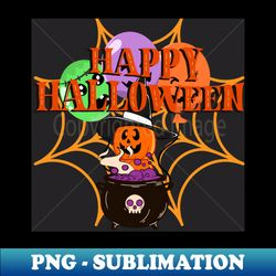 halloween pumpkin - decorative sublimation png file - bring your designs to life