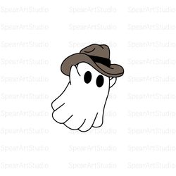 cowboy ghost svg cut file, cowboy svg, cowboy hat svg ghost svg