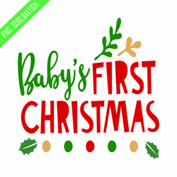 baby's first christmas png